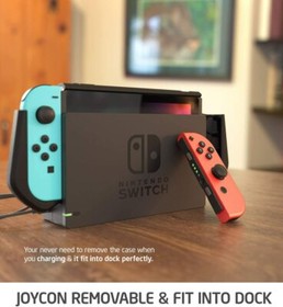 Mumba Dockable Case For Nintendo Switch Console JoyCon Controller TPU Grip Cover