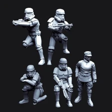 Star Wars Legion Stormtroopers EXPANSION Proxy Models 3d Printed