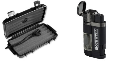 Herf A Dor X5 Five Stick Travel Humidor + Rockwell Lighter