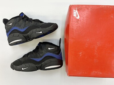 1995 Vintage Kids Nike Sky Max Chris Webber Black White Var. Royal