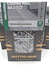 Casing Nails 8d 2 1/2" 5 lb. Bx. Outdoor Galvanized Finish/Trim