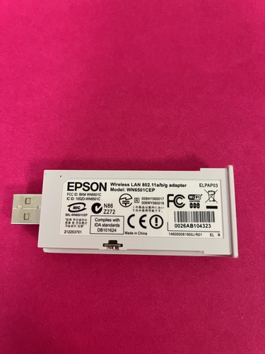 ADAPTATEUR EPSON ELPAP03 WN6501CEP LAN SANS FIL 802.11A/B/G PROJECTEUR EPSON NEUF ! - Photo 2/4