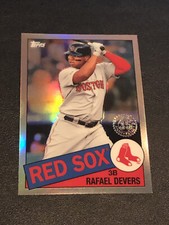 2020 Topps Chrome 1985 35th Anniversary Rafael Devers #85TC-8 Boston Red Sox