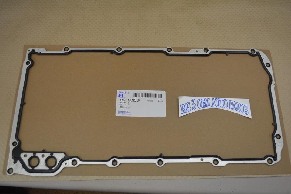 Chevrolet Pontiac Cadillac Hummer GMC Oldsmobile Oil Pan Gasket new OEM 12612350 - Image 2 of 4