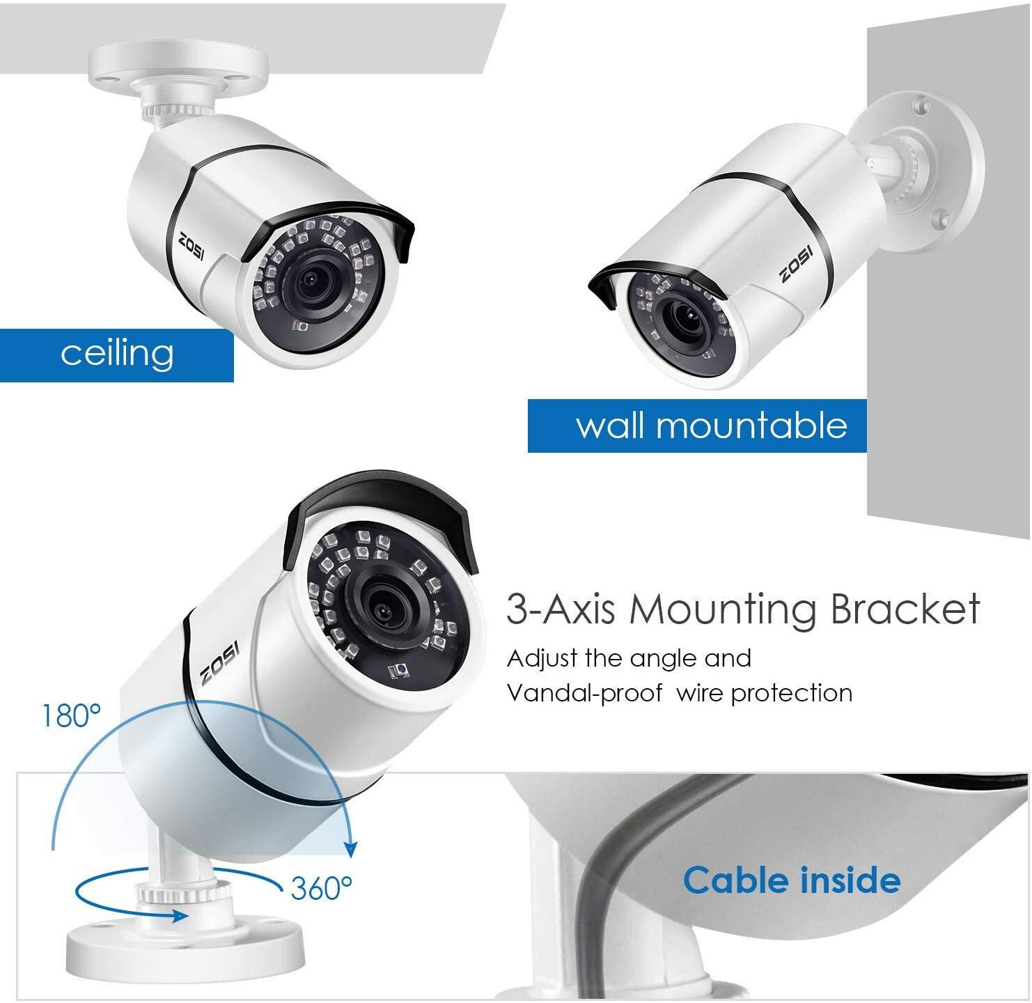 caméra surveillance ip67 – design et finitions