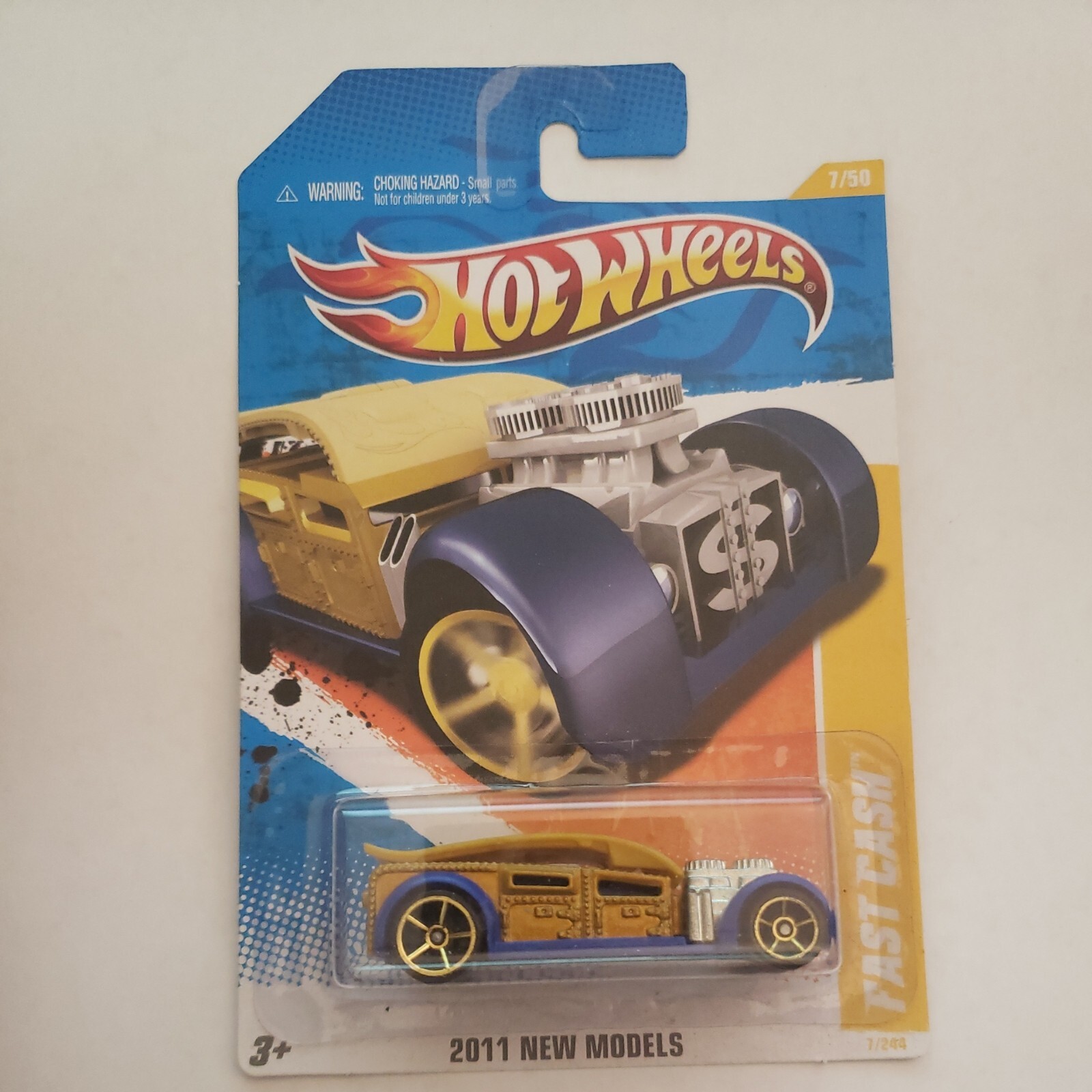 HOT WHEELS 2011 HW PREMIERE #7 FAST CASH GOLD/BLUE HOTWHEELS ARMORED TRUCK VHTF