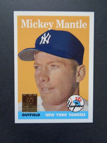 (1) 1996 Topps - Commemorative 1958 Reprint - Mickey Mantle #8 RNLEB0033