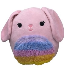 Squishmallow 9  Bop Rainbow Fuzzy Belly Easter Plush New