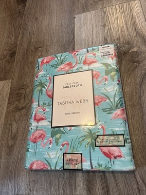 Tabitha Webb Pink Flamingo Island Tablecloths 60 x84 