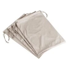 Ski Goggle Bag, 4 Pack Microfiber Snow Goggles Case Drawstring Pouch Light Gray