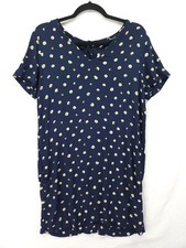 Madewell Womens Small Daisy Floral Button Back Shift Mini Tshirt Dress