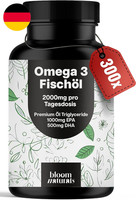 Omega 3 Kapseln Hochdosiert 2000Mg - 300 StüCk - FischöL Mit 1000Mg EPA & 500Mg