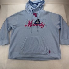 Vintage Disney Hoodie Moody Eeyore Winnie The Pooh Light Blue Big Size 22/24W