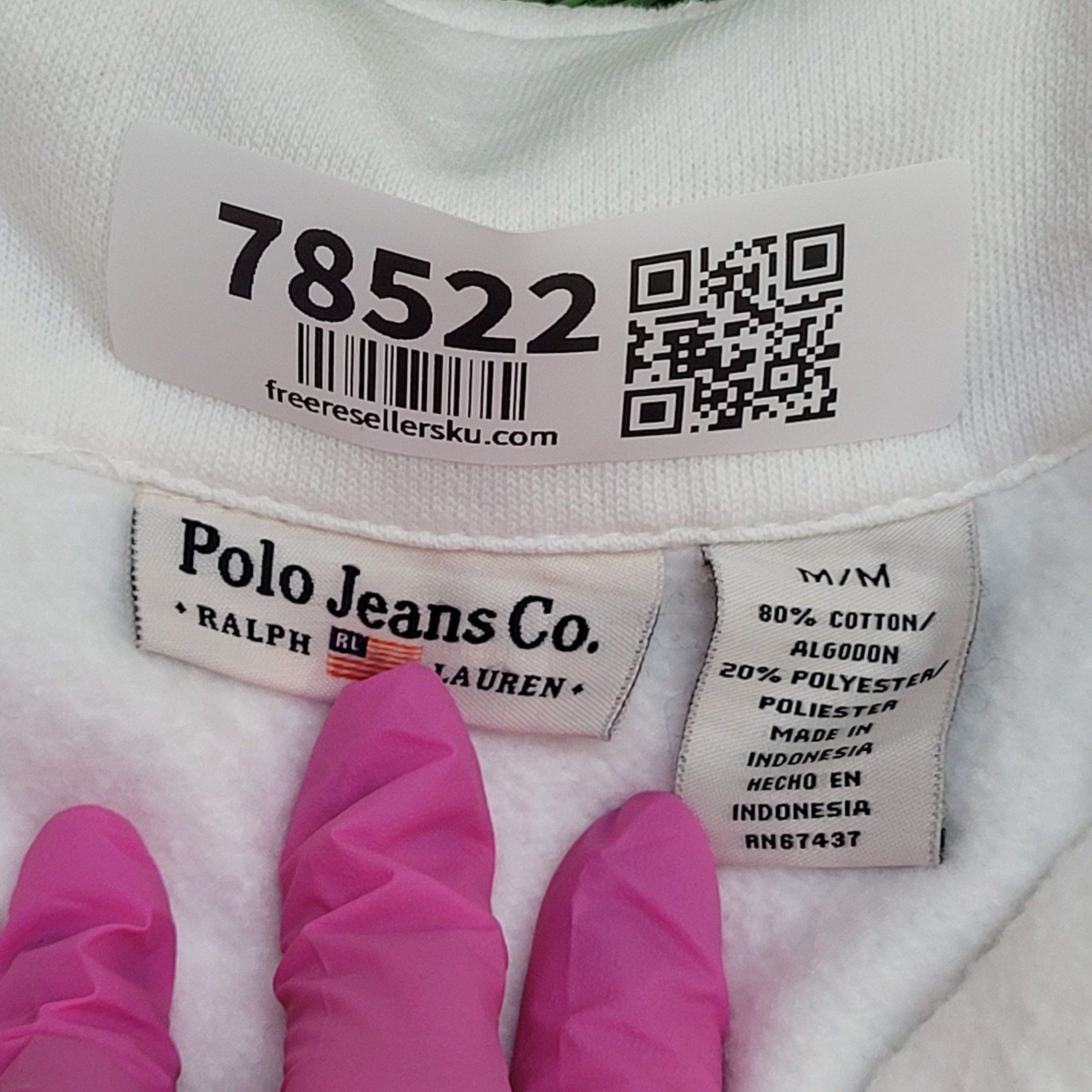 Ralph-Lauren Fleece Jacket Womens Medium 19x20 Boxy Cropped Y2K Style thumbnail 7