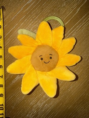JELLYCAT London Fleury Sunflower Jitter Vibrating Crinkle Plush Flower Toy