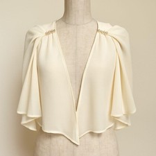 Epolene Formal Bolero M Pearl Lace Ivory Cardigan