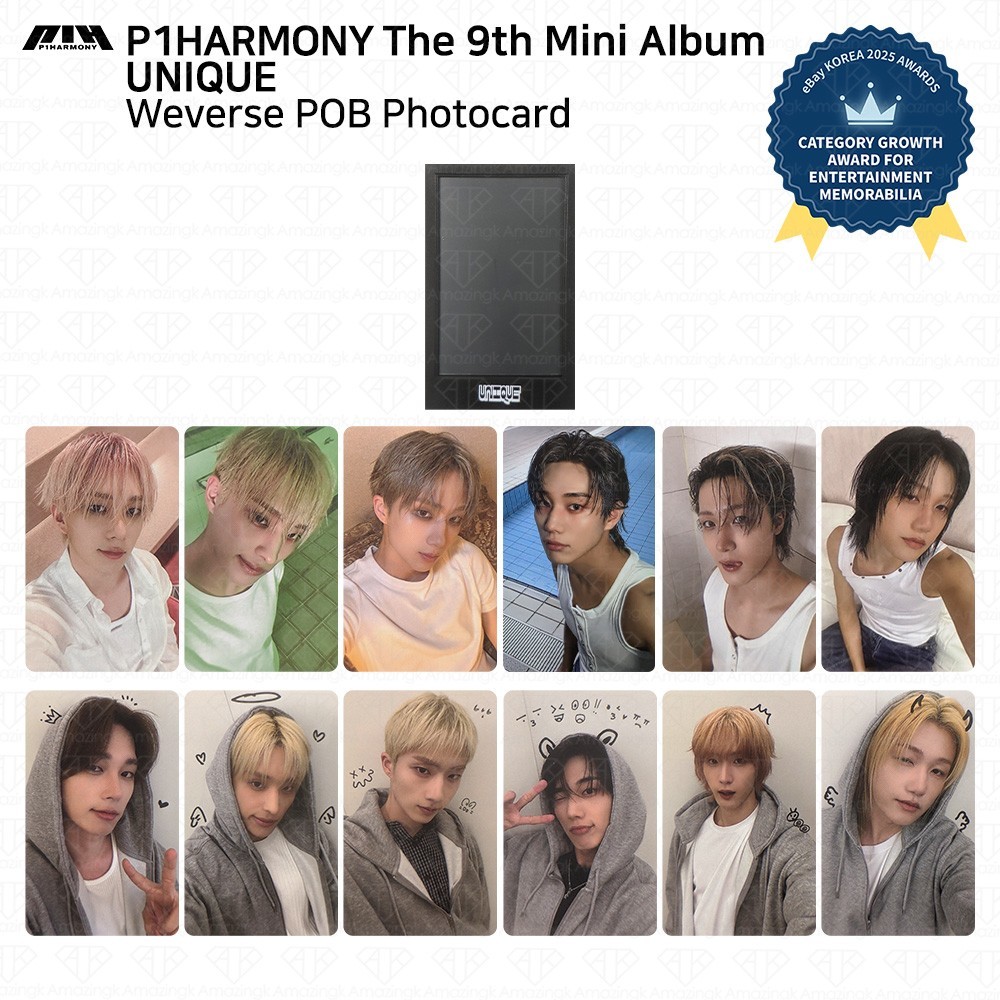 P1harmony インタク　ミニペンミ　サノク　UNIQUE トレカ P1Harmony 9th Mini Album UNIQUE WeverseShop POB Photocard | eBay