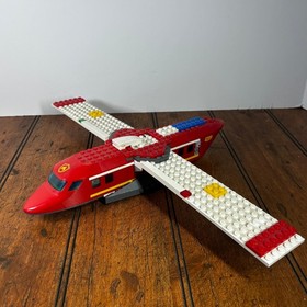 Lego City Fire Plane Rescue Set 4209 W/ Trees Incomplete Parts