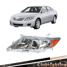 For Toyota Camry LE XLE 2010-2011 Headlight Driver Side Chrome Housing Halogen