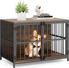 40 Inch Dog Crate Furniture Dog Kennel with Dual Lockable Double Doors - NEW