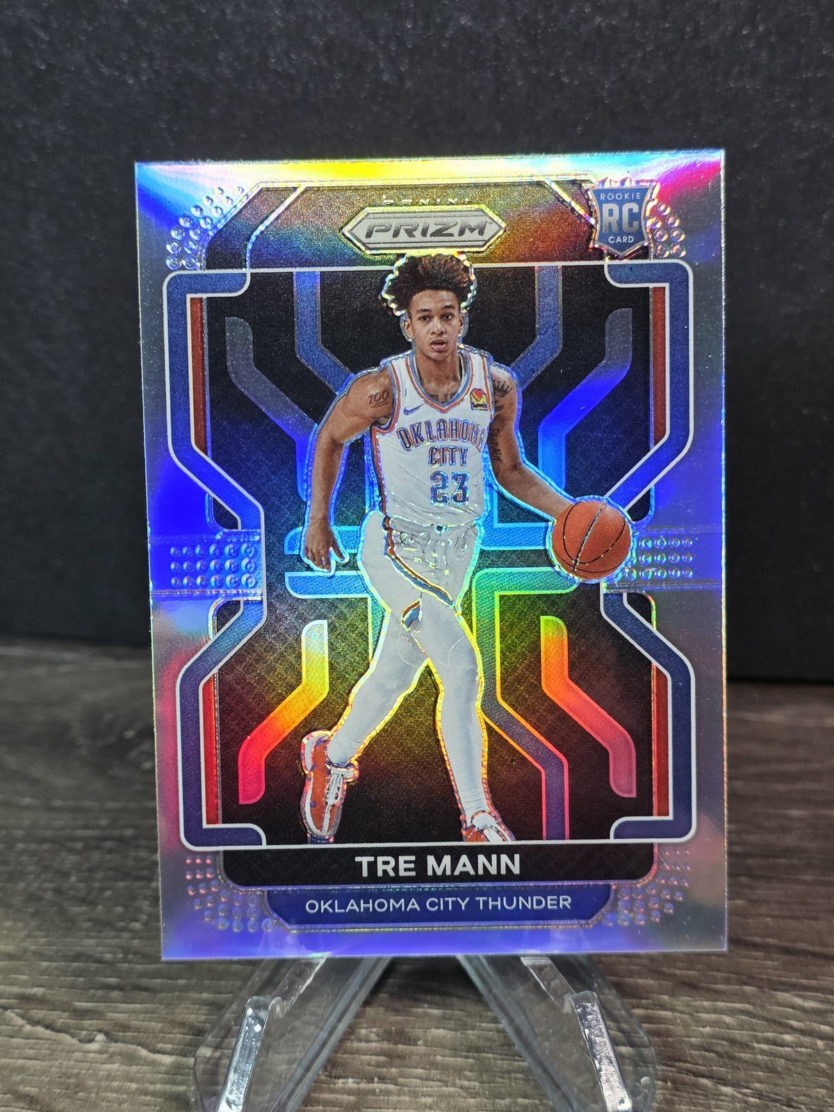 2021-22 Panini Prizm #274 Tre Mann Silver Oklahoma City Thunder Rookie