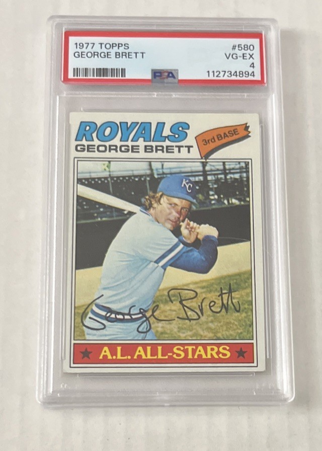 1977 Topps #580 George Brett PSA 4 VG-EX