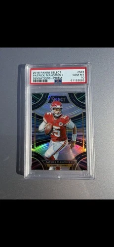 2018 Panini Select Patrick Mahomes II Sensations #SE-3 PSA 10 2nd Year