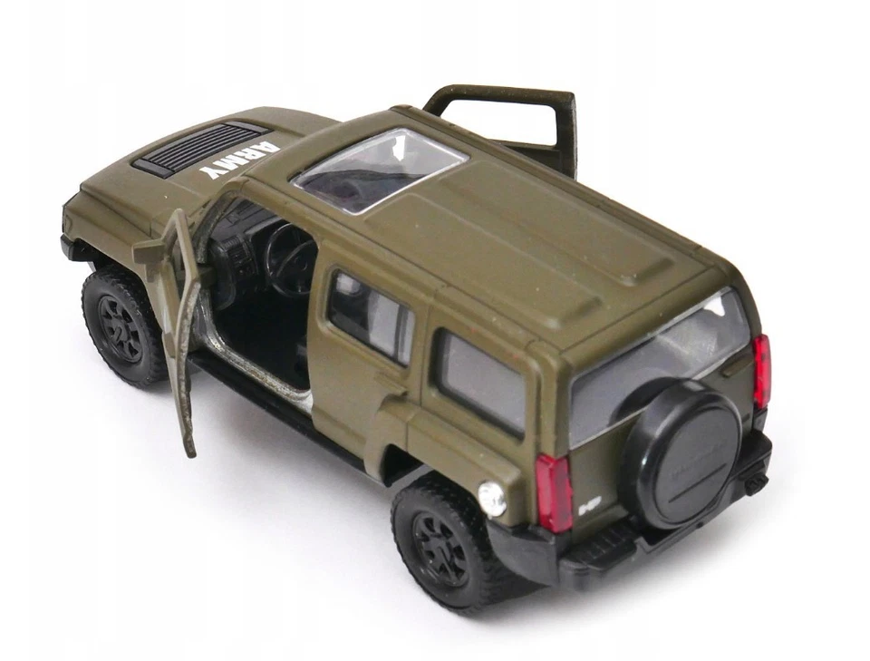 Welly Hummer H3 Army Green Matt 1:34 1:39 Scales 4.5 Inch US IMPORT DUTIES PAID - Image 3 of 4