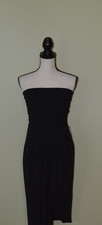 Express Black Strapless Cocktail Dress Faux Wrap Dress LBD Size 8 NEW NWT