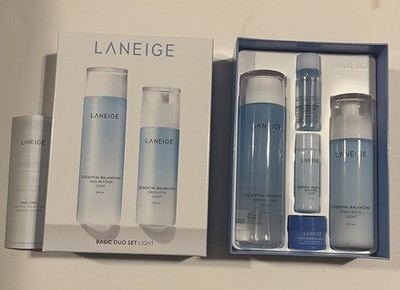 NIB Laneige Basic Duo Set Light 5 Piece Set