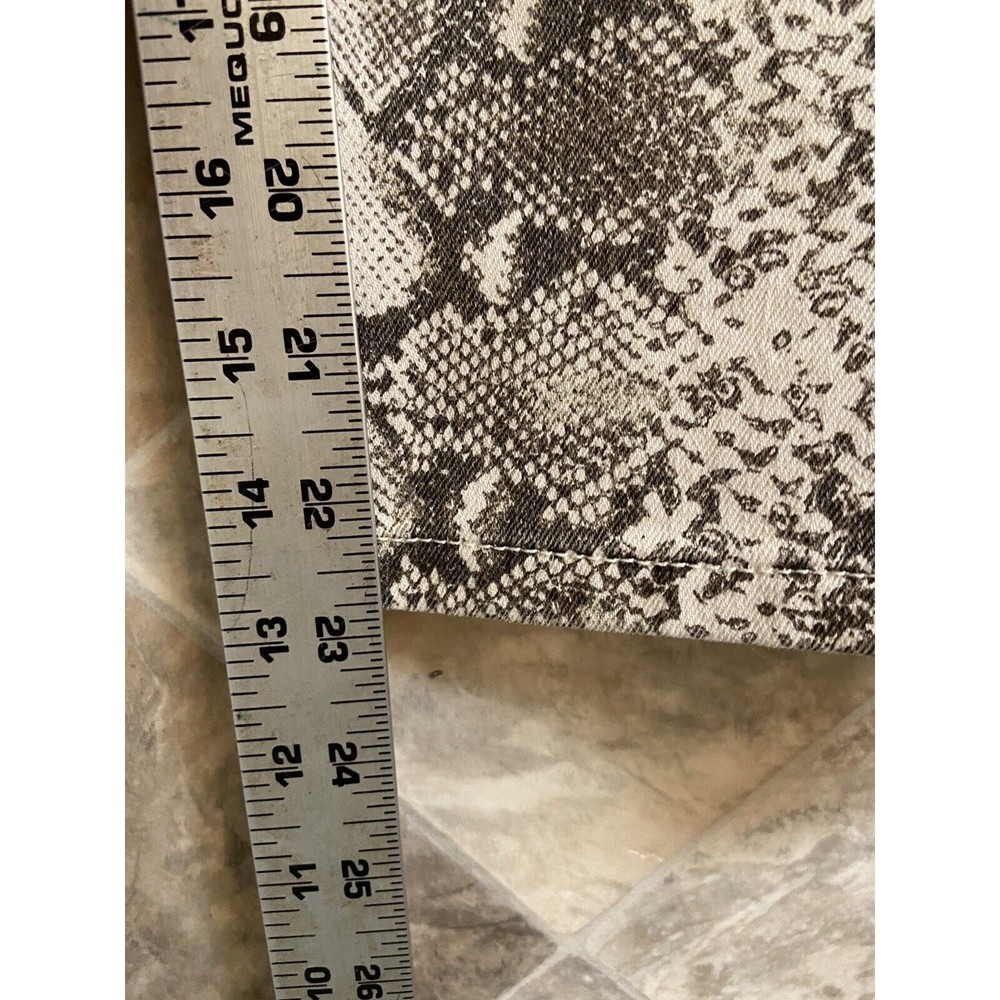 Chico's Women's Size 10 Gray Python Print High-Ri… - image 10