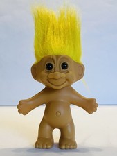 Vintage Russ Troll Doll w/ Yellow Hair Collectible 1990s Toy Pop Culture BIN 36