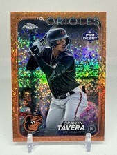 2024 TOPPS PRO DEBUT ORANGE FOIL #PD161 BRAYLIN TAVERA BALTIMORE ORIOLES /25