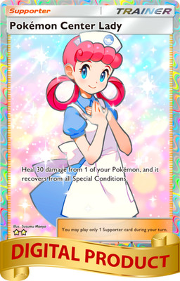 Pokemon Pocket TCG Card 2 Star Full Art Pokemon Center Lady Nurse