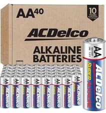 ACDelco AA BatteriesLR6 1.5V Pack - 40 Count Super Alkaline 10yr Shelf Life