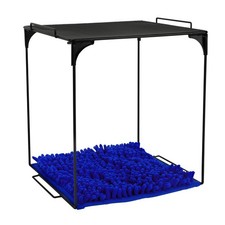 Locker Accessories Kit Black Blue Organizer Shelf and Locker Carpet Decor