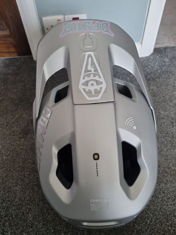 Mtb Xl Poc Otocon Mips Safety Down Hill Race Helmet In Silver New