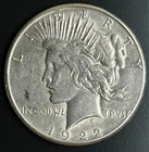 1922-S Peace Silver Dollar XF+