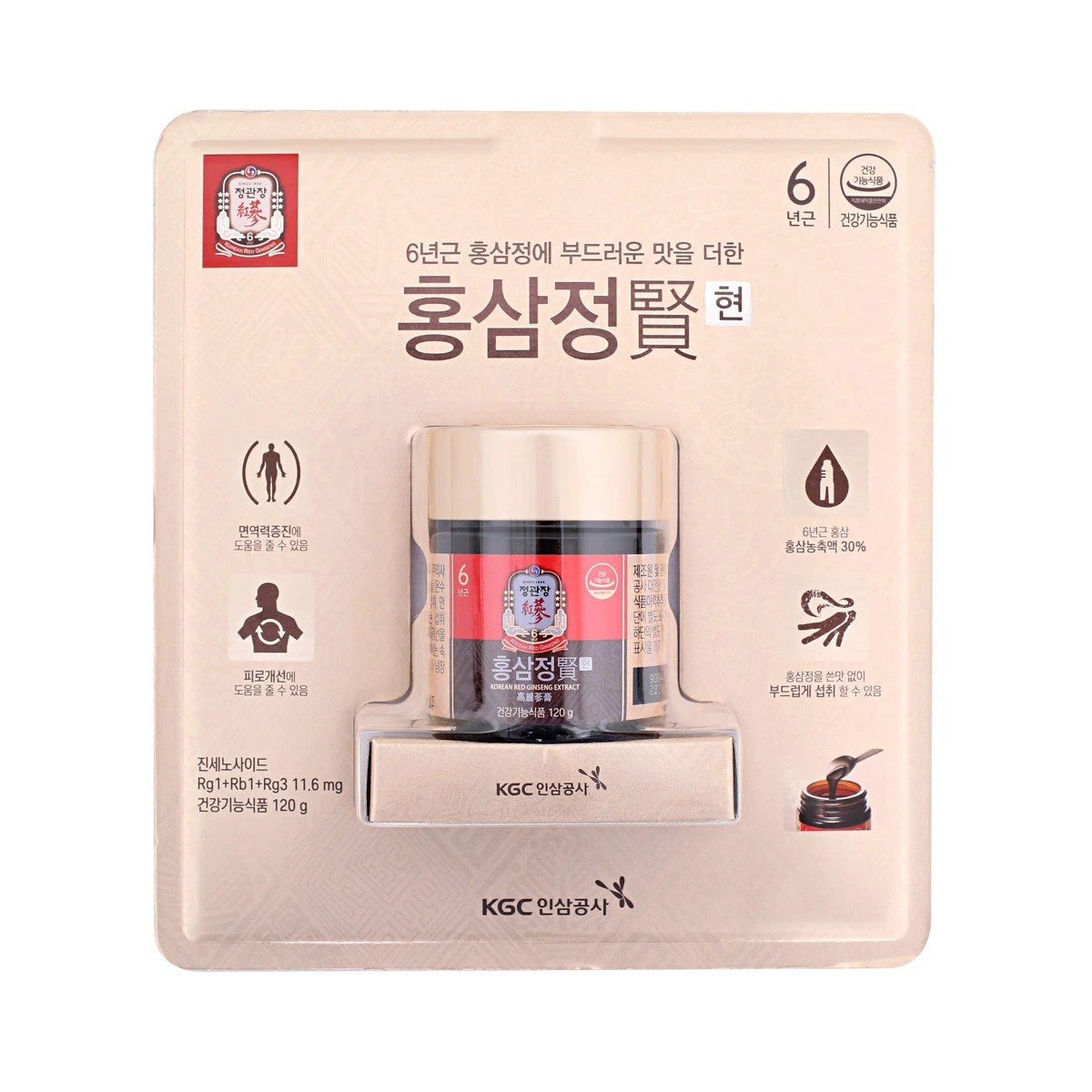 [Express] JUNG KWAN JANG Extracto de Ginseng Rojo Coreano 6 Años 120g