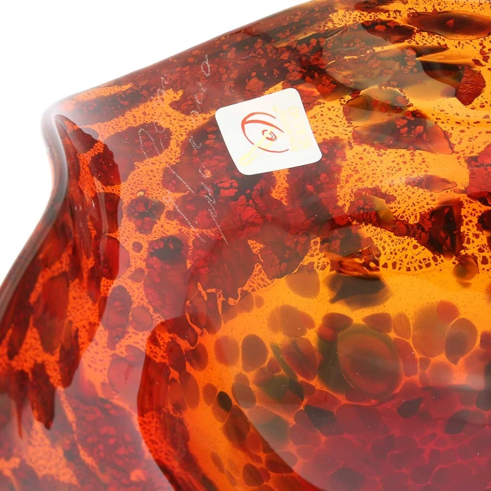 Cuenco GlassOfVenice de cristal de Murano Millefiori Fazzoletto - rojo plateado Foto 4 de 4
