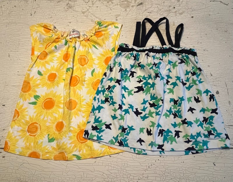 Girl's HANNA ANDERSSON Size 110 (5) Flower + Bird Patterned Tops