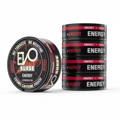 #ad #ad EVO Surge 200mg Caffeine Pouches 5 Pack 20 Count Can – Energy $34.99