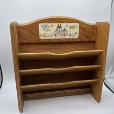 Vintage International Heartland Wooden Key Rack Letter Mail Slots Grannycore