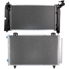 For 2003-04 Toyota Corolla Matrix 1.8L 4-Door Radiator&AC Condenser Cooling Kit