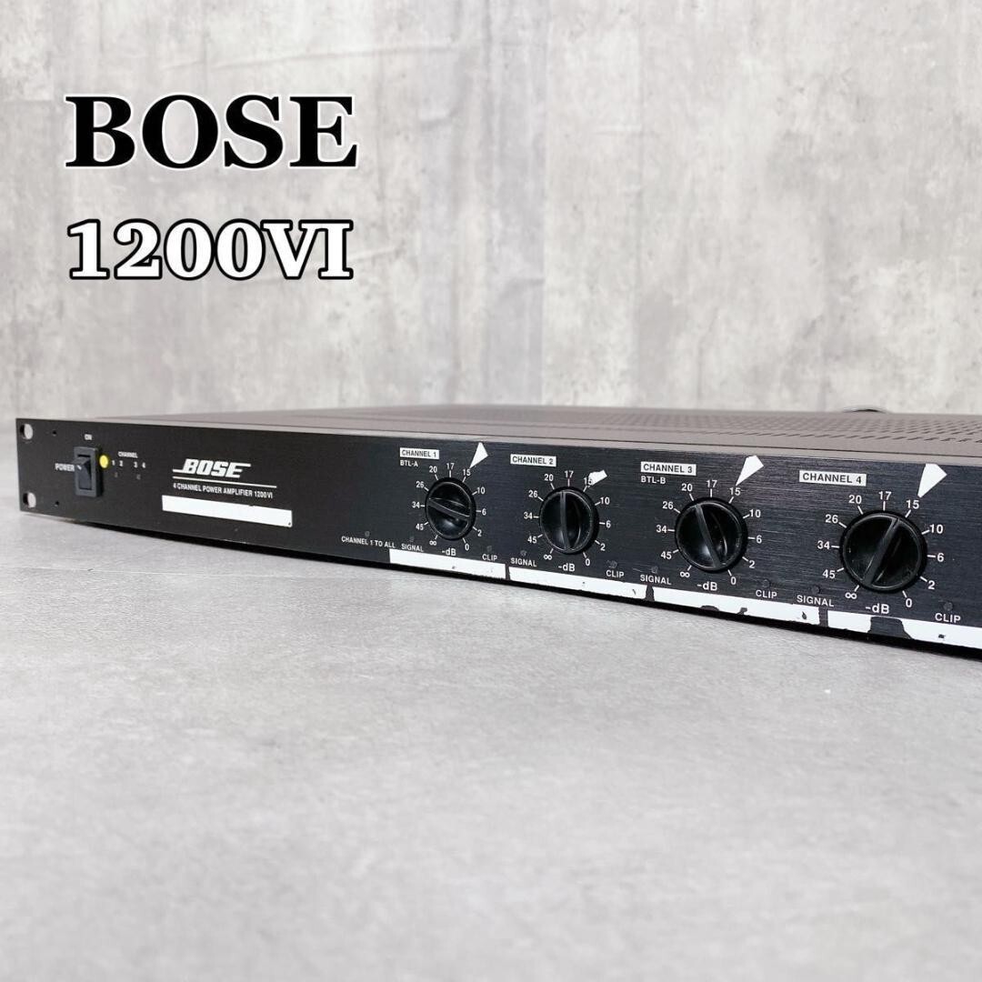 アンプ BOSE 4 CHANNNEL POWER AMPLIFIER 1200 VI Bose 1200 VI 4-Channel Professional Power Amplifier 100V