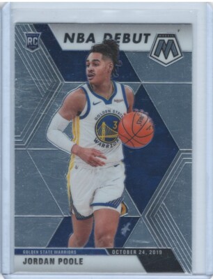2019-20 Panini Mosaic NBA Debut Jordan Poole Rookie RC Golden