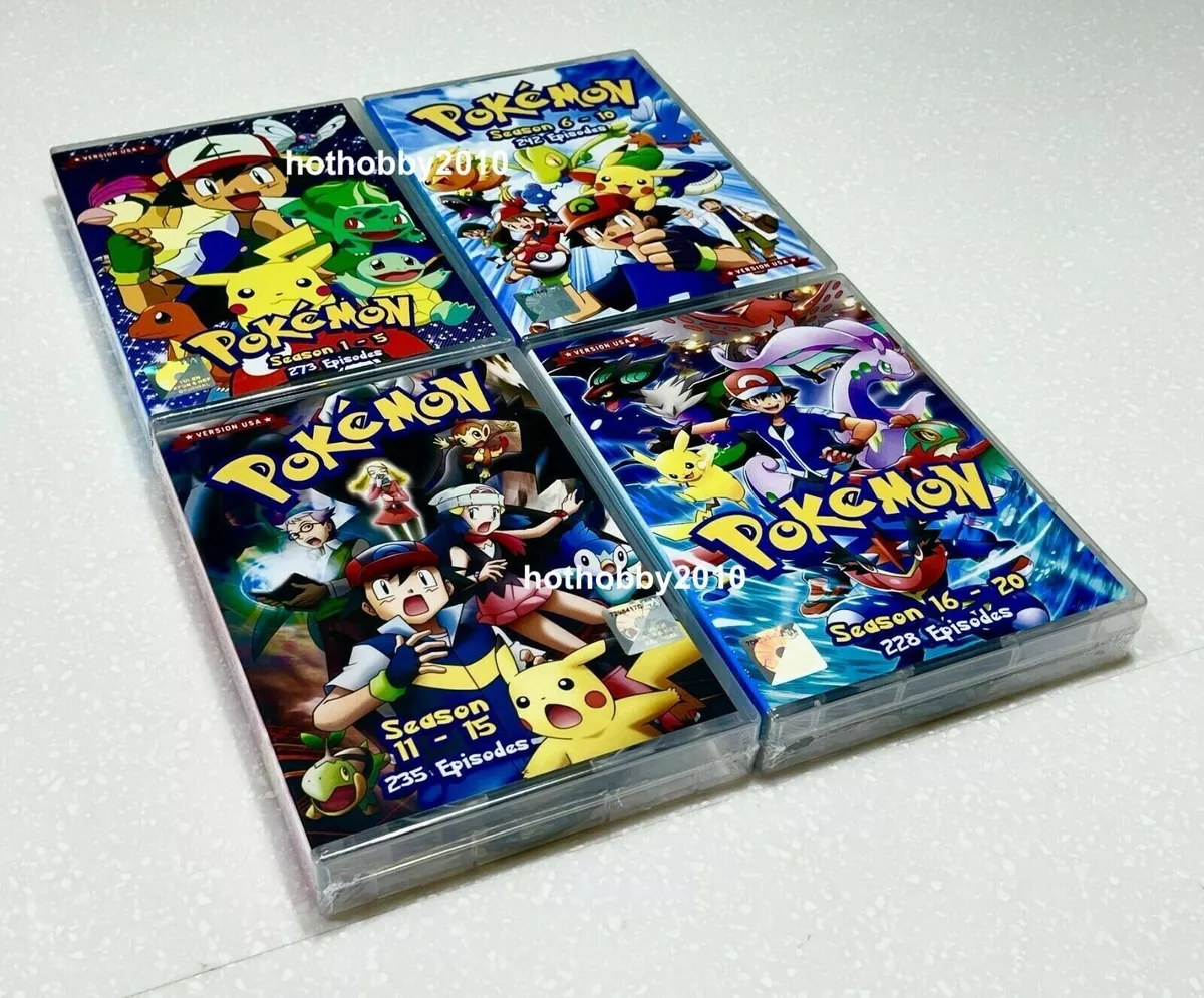 Pokemon (Season 1-20) - Complete Anime Tv Series Dvd Box Set (1-978 Eps)  Eng Dub