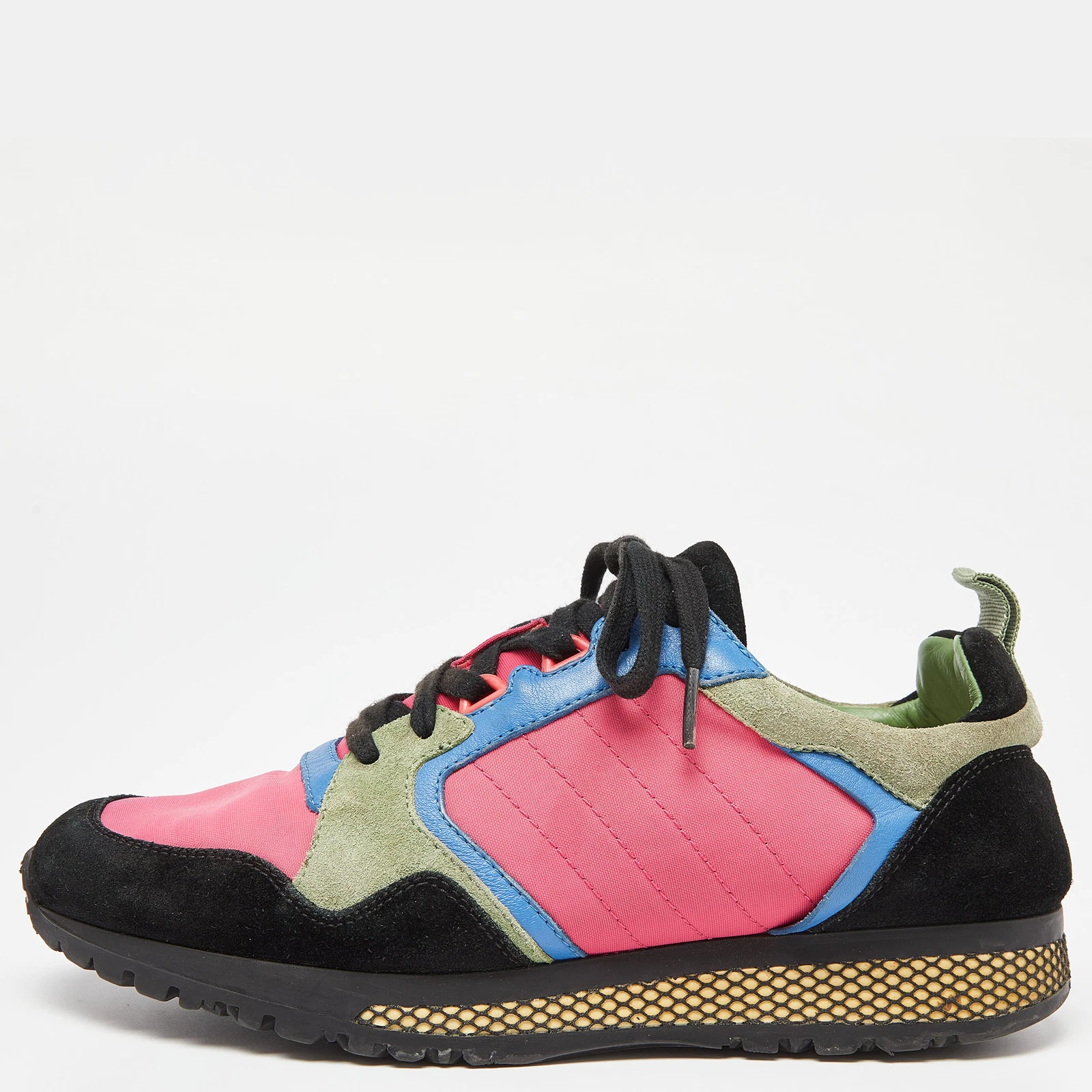 Baskets Icaro multicolores en daim et nylon Gucci taille 40,5