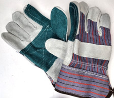 ONE PAIR Cordova Leather Palm Industrial Work Gloves w Safety Cuffs #7261JP-M