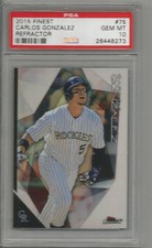 2016 Topps Chrome Carlos Gonzalez Refractor PSA 10